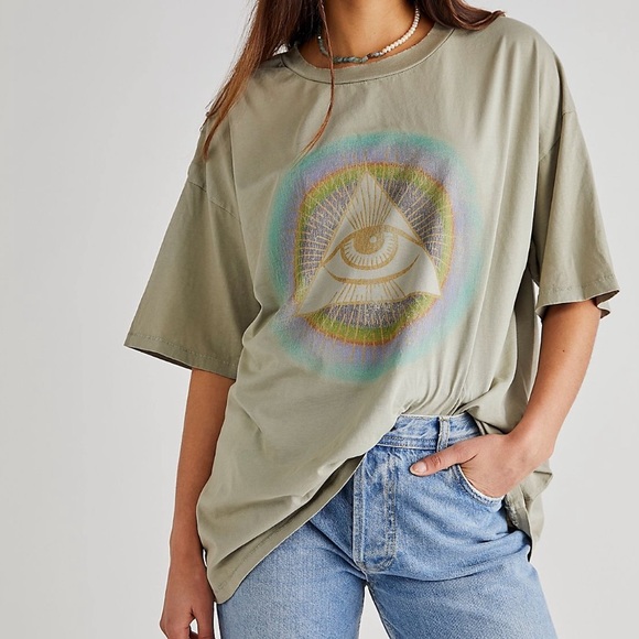 Free People Tops - Free People Eye Aura Graphic Tee